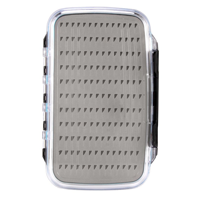 Dr.Fish Fly Fishing Box, Flies Storage Case Waterproof Silicone Double Sided Clam Fishing Jig Boxes Crappie Panfish Trout Large - Image 1